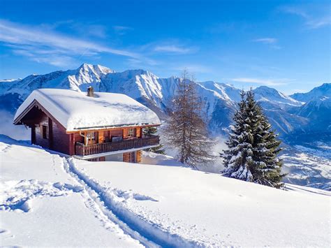 Snow Cabin at Riederalp, Switzerland