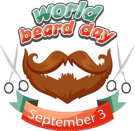 World Beard Day September 3 9202876 Vector Art at Vecteezy