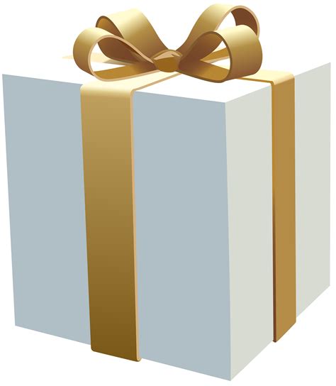 White Gift Box PNG Clipart - Best WEB Clipart