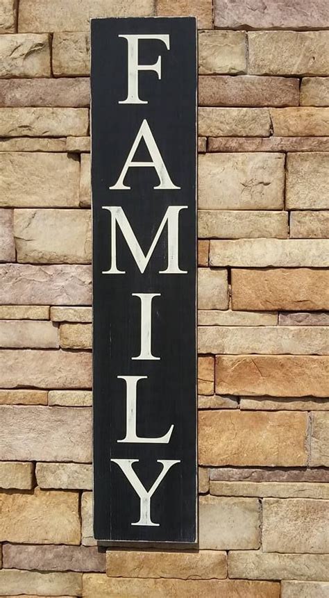 FAMILY vertical wooden sign by CreateYourWoodSign.com - Wooden Signs Company, LLC | Wooden signs ...