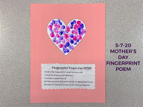 Mother's Day Fingerprint Art