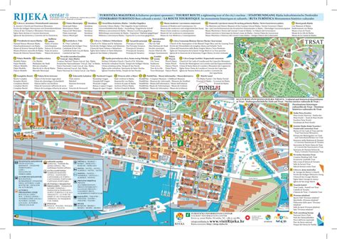 Rijeka - plan grada / Rijeka - City map by Turistička zajednica grada Rijeke / Rijeka Tourist ...