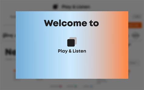 Website "Play&Listen" by Daniel Bearman on Dribbble