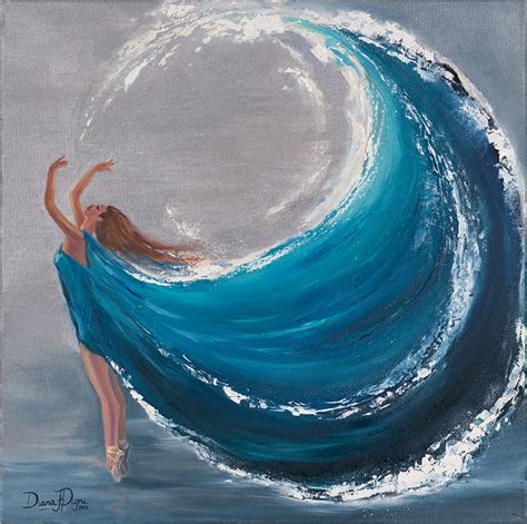 Aquarius Woman Painting - Ballerina Original Art