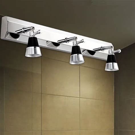 2/3 plugs modern stainless steel bathroom mirror lights/ toilet lamps ...