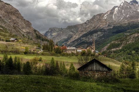 france, Scenery, Mountains, Houses, Grasslands, Hdr, Saint, Paul, Sur ...