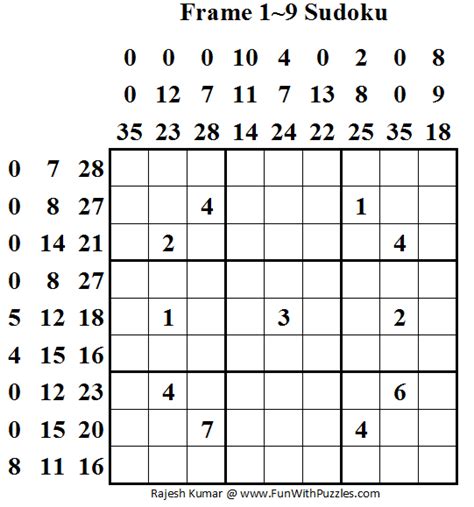 Frame 1~9 Sudoku (Daily Sudoku League #55)-Fun With Puzzles