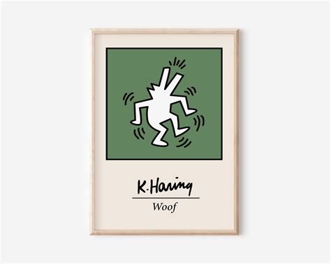 Keith Haring Print Keith Haring Dog Exhibition Print - Etsy