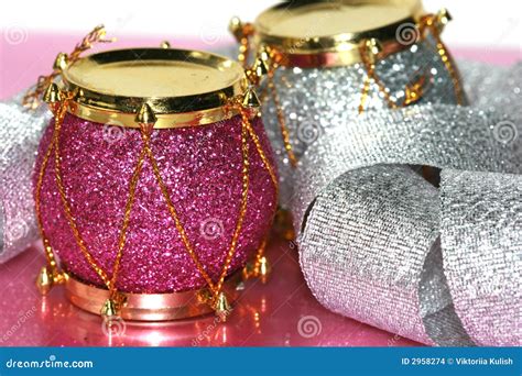 Christmas decoration drum stock photo. Image of gift, design - 2958274