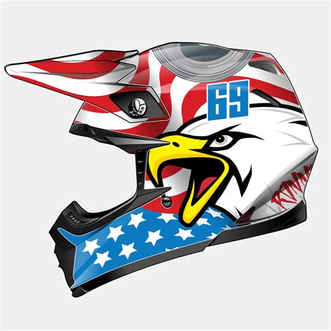 Dirt Bike Helmet Graphics Kit