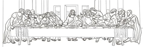 The Last Supper by Leonardo da Vinci coloring page | Free Printable Coloring Pages