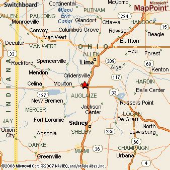 Wapakoneta, Ohio Area Map & More