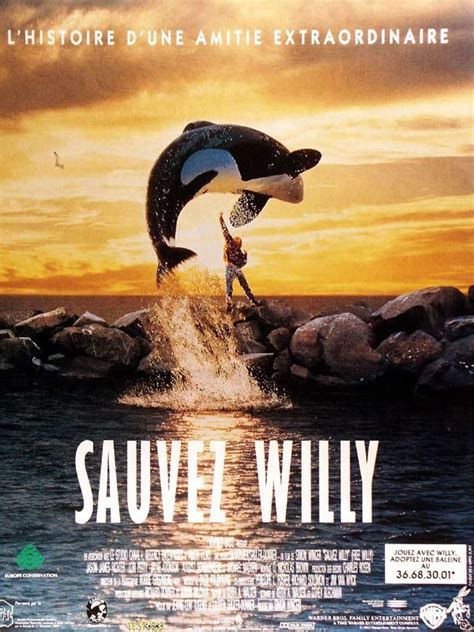 Free Willy (1993) - Poster US - 2393*3229px