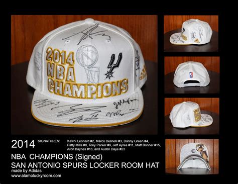 Alamo Lucky Room: 2014 San Antonio Spurs NBA Champions Locker Room Hat ...