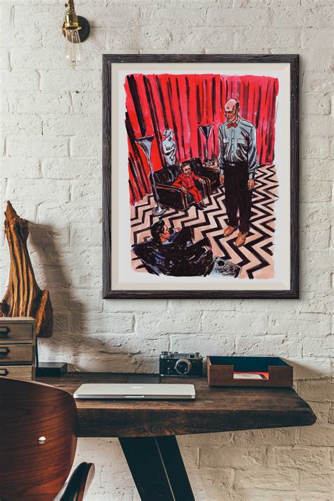 Twin Peaks Art Print the Black Lodge the Waiting Room - Etsy