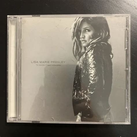 TO WHOM IT May Concern by Lisa Marie Presley (CD, Apr-2003, Capitol) $12.69 - PicClick