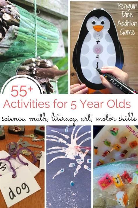 55+ Activities for 5 Year Olds | Activities for 5 year olds, 5 year old ...