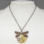 Steampunk Necklace antique pocket watch with a dragonfly and genuine pearls • Steampunk Nation ...