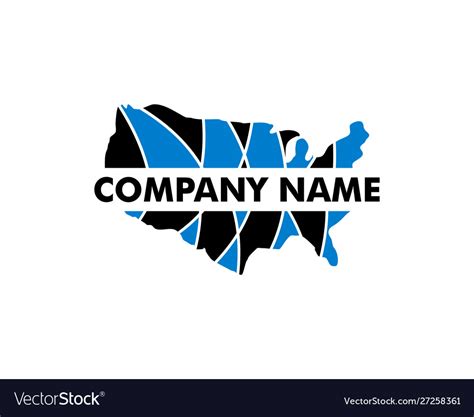 American logo template design Royalty Free Vector Image