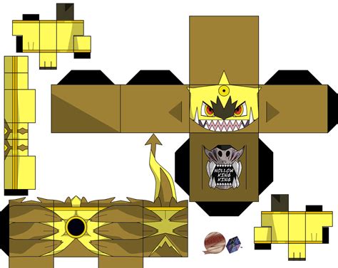 Hoopa Unbound Shiny Paper Toy | Free Printable Papercraft Templates