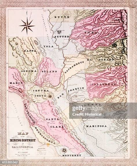 Gold Rush 1849 Map