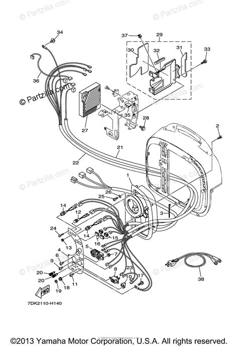 Yamaha Power Equipment EF2000IS OEM Parts Diagram for Control Box | Partzilla.com