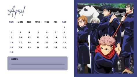 Jujutsu Kaisen Calendar Printable Calendar - vrogue.co