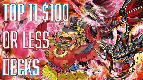 YUGIOH TOP 11 $100 or LESS BUDGET Decks Dec 2023 - YouTube