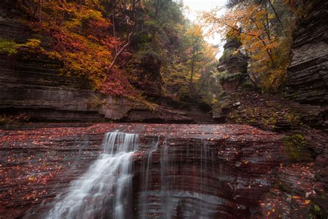 Autumn at Buttermilk Falls, Ithaca, New York [OC][2400x3000] : r/EarthPorn