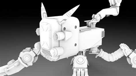 3D model Cyberpunk Robot Cat - TurboSquid 1899608