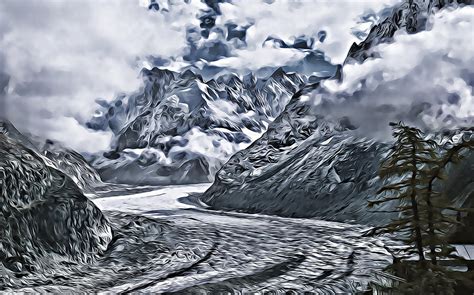 Mountain Digital Art by Lora Battle - Fine Art America