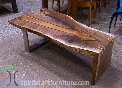 Live edge & Solid Wood Waterfall Tables, Desks, Consoles