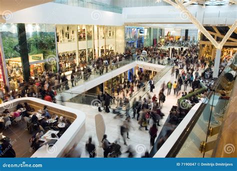 Crowd in the mall stock image. Image of economy, illumination - 7190047