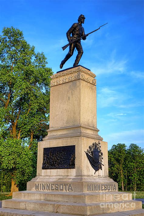 Gettysburg National Park 1st Minnesota Infantry Memorial Photograph by ...