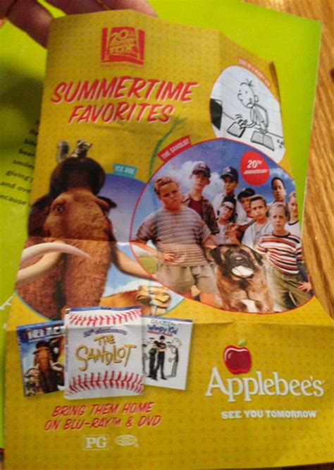 Applebee's children's menu features $3 off coupon on the back - al.com