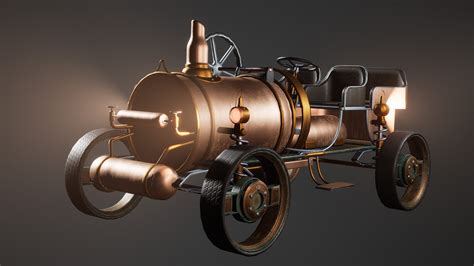 Driveable SteamPunk Car / Vehicle ( Rigged , Customizable ) by Leartes Studios in Props - UE4 ...