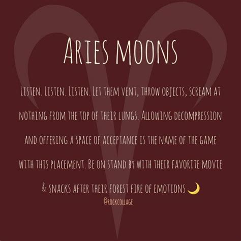 Aries Moon Sign | Aries moon sign, Moon signs, Aries