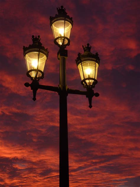 Free Images : sky, sunset, hot air balloon, evening, lantern, reflection, mast, darkness, street ...