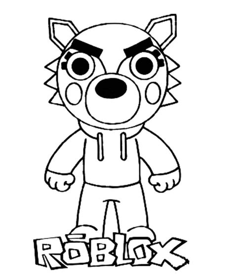 Piggy Roblox Coloring Page - Free Printable Coloring Pages for Kids