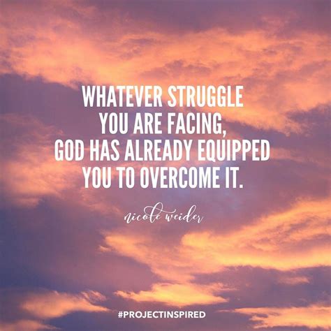 Whatever struggle you are facing, God has already equipped you to overcome it! - Nico… | Bible ...