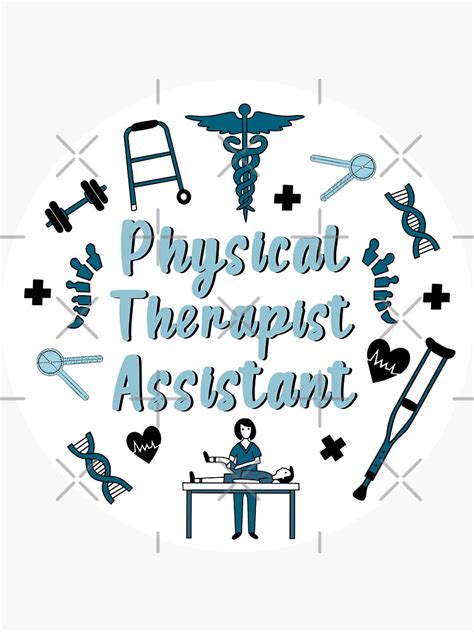 "Physical Therapist Assistant" Sticker for Sale by brittkaleda | Redbubble