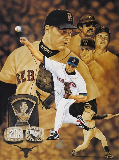 Roger Clemens by Vernon Wells, Boston Red Sox #MLB #Baseball # ...