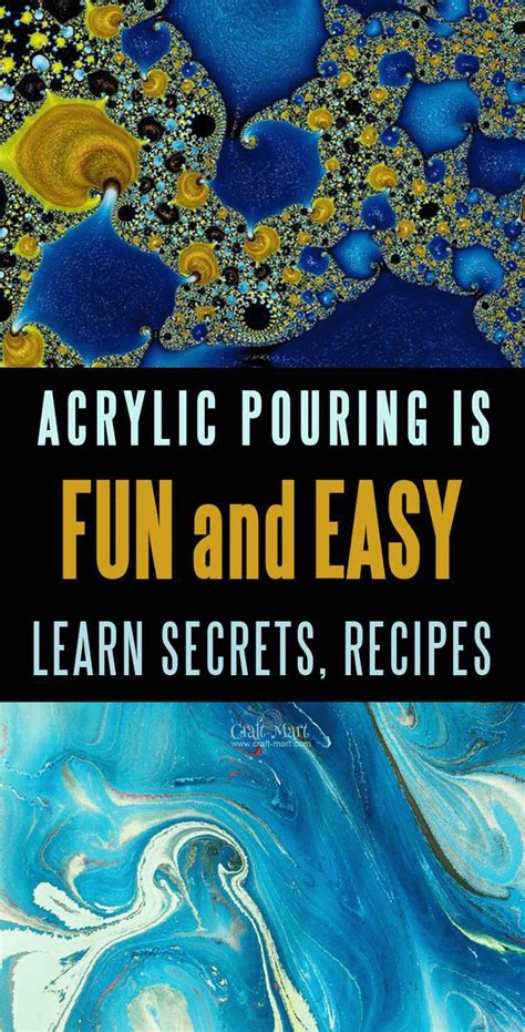 Learn acrylic pour painting techniques for your prettiest DIY wall art ever! - Craf… | Pour ...