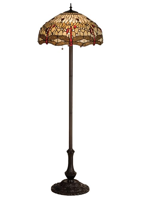 Meyda 17473 Tiffany Hanginghead Dragonfly Floor Lamp