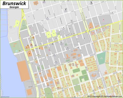 Brunswick Map | Georgia, U.S. | Discover Brunswick with Detailed Maps