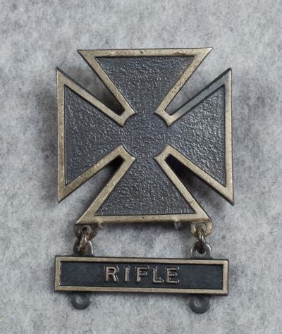 SOLD Archive Area-- US Army Marksman Badge Sterling Rifle