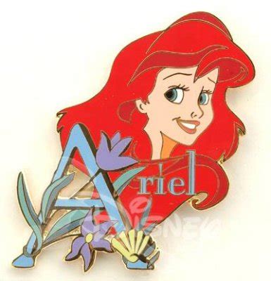 Ariel name pin from our Pins collection | Disney collectibles and ...