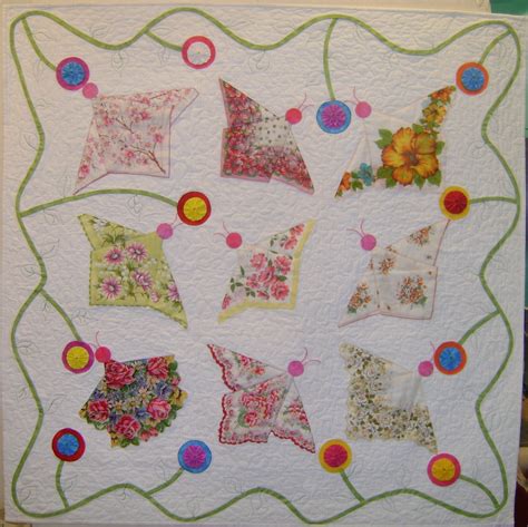 Butterfly Handkerchief Quilt by BerryVintageLinens on Etsy