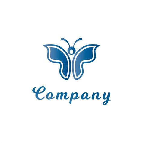 Premium Vector | Abstract blue butterfly logo design template animal logo concept isolated on ...