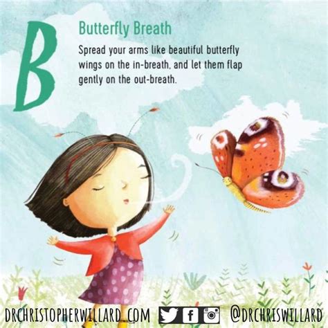 B! For Butterfly Breath! Gently breathing in and out as you flap your wings! #tuesdaythoughts ...